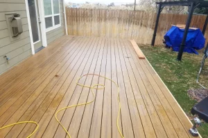 almost completed deck
